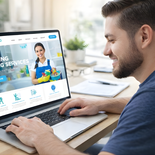 Roger designing a wensite